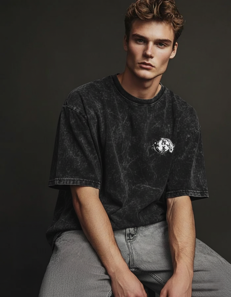 Japanese Zen brush Katana Art Tee